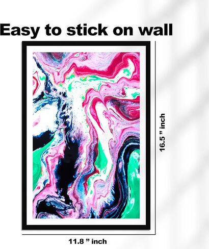 HK Studio Abstract Wall Art Aesthetic Posters 11" x 17" Pack 3 - Marbling Modern Wall Art for Bedroom, Dorm, Living Room, Bathroom - Wall Posters Room Decor for Teen Girls in Saudi Arabia