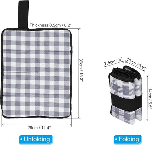 PATIKIL Outdoor Sitting Mat, Waterproof Oxford Cloth Seat Cushion, Folding Foam Mini Camping Seat for Picnic Camping Hiking Beach in Saudi Arabia