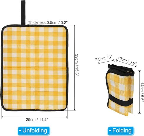 PATIKIL Outdoor Sitting Mat, Waterproof Oxford Cloth Seat Cushion, Folding Foam Mini Camping Seat for Picnic Camping Hiking Beach in Saudi Arabia