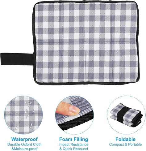 PATIKIL Outdoor Sitting Mat, Waterproof Oxford Cloth Seat Cushion, Folding Foam Mini Camping Seat for Picnic Camping Hiking Beach in Saudi Arabia