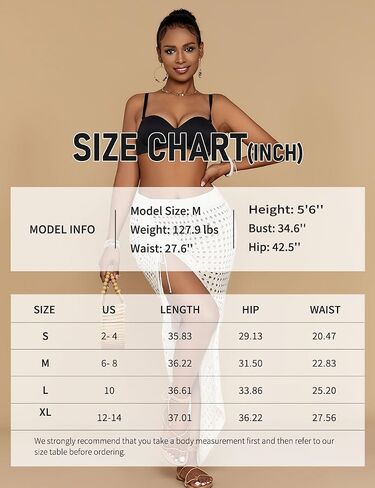Bsubseach Crochet Cover Up Skirt 2024 Knit Drawstring Long Coverups for Swimwear Women Elastic Waist Beach Wrap S-L in Saudi Arabia