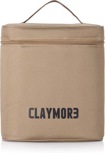 حافظة مروحة Claymore V1040 (بني) - حقيبة مروحة محمولة من القماش، حقيبة للتخييم والأنشطة الخارجية. حقيبة تخزين واسعة مع سحاب إغلاق ومقبض. in Kuwait