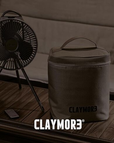 حافظة مروحة Claymore V1040 (بني) - حقيبة مروحة محمولة من القماش، حقيبة للتخييم والأنشطة الخارجية. حقيبة تخزين واسعة مع سحاب إغلاق ومقبض. in Kuwait