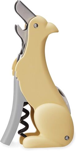 Penguin Gifts Winged Penguin Corkscrew Soft-Touch Wine Bottle Opener Cork مجموعة الإزالة المحمولة للنادل، 8.25 بوصة، متعدد الألوان in Kuwait