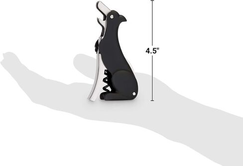 Penguin Gifts Winged Penguin Corkscrew Soft-Touch Wine Bottle Opener Cork مجموعة الإزالة المحمولة للنادل، 8.25 بوصة، متعدد الألوان in Kuwait
