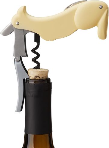 Penguin Gifts Winged Penguin Corkscrew Soft-Touch Wine Bottle Opener Cork مجموعة الإزالة المحمولة للنادل، 8.25 بوصة، متعدد الألوان in Kuwait
