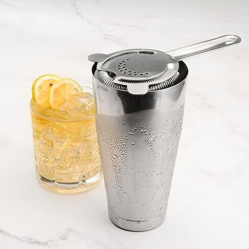 Boston Cocktail Shaker, Bar Bartender Shaking Tins Weighted 28oz Unweighted 18oz for Bartending, Martini Shakers Stainless Steel for Drink | Boston Shaker Set | Silver, by Plat Star in Saudi Arabia