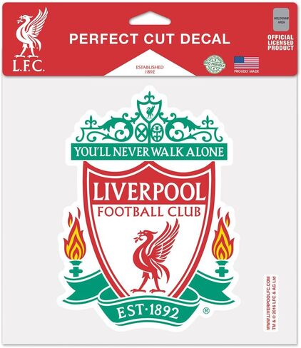 Rico WinCraft Liverpool Football Club 8"x8" Logo Decal in Saudi Arabia