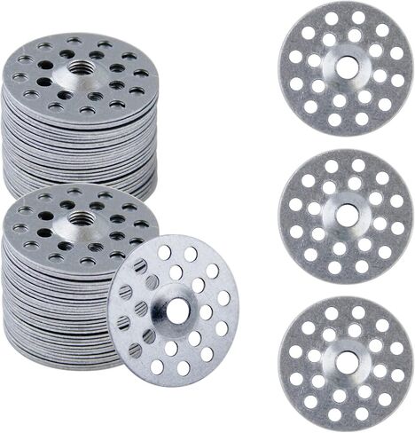 150 Pcs Plaster Washers, 1 Inch Metal Washers for Fixing Fastening Installation Screws Plaster Repair Rings Plaster Buttons Profile Washer Flat Washers for Wall Ceiling Drywall Plaster Repair in Saudi Arabia