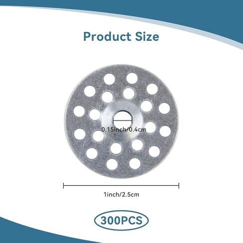 150 Pcs Plaster Washers, 1 Inch Metal Washers for Fixing Fastening Installation Screws Plaster Repair Rings Plaster Buttons Profile Washer Flat Washers for Wall Ceiling Drywall Plaster Repair in Saudi Arabia