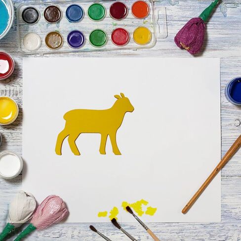 30 Pack 4 Inch Wood Lamb Sheep Cutouts Unfinished Wooden Lamb Sheep Hanging Ornaments DIY Farm Animal Craft Gift Tags for Home Party Decoration Craft Project in Saudi Arabia