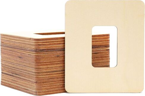 Bright Creations Unfinished Wood Picture Frames for 2 x 3 Inch Photos (5 x 6 in, 24-Pack) in Saudi Arabia