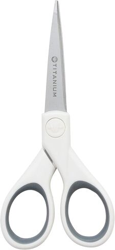 Westcott Titanium Straight Scissor with Microtip, Colors May Vary in Saudi Arabia