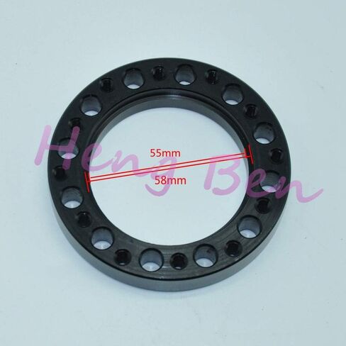 Black Aftermarket Aluminium Steering Wheel Hub Boss Kit steering wheel Adapter Spacer 13mm/0.5inch in Saudi Arabia
