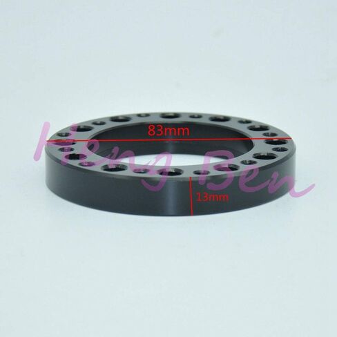 Black Aftermarket Aluminium Steering Wheel Hub Boss Kit steering wheel Adapter Spacer 13mm/0.5inch in Saudi Arabia