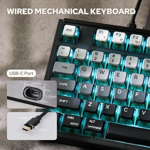 EPOMAKER SKYLOONG GK87 TKL QMK/VIA Wired Mechanical Keyboard with Three Rotary Knobs, Hot Swappable Programmable Custom Keyboard, Split-spacebar, Blue Single Light (Black, Wisteria Linear Switch) in Saudi Arabia