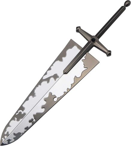 11.8In أستا السيف شيطان القاتل الأسود والبرسيم المعادن طبق الاصل سلاح نموذج الخيال لعب الأدوار تأثيري حلي in Kuwait