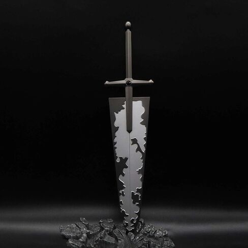 11.8In أستا السيف شيطان القاتل الأسود والبرسيم المعادن طبق الاصل سلاح نموذج الخيال لعب الأدوار تأثيري حلي in Kuwait