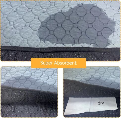 Permotary 2 Pack Reusable Guinea Pig Cage Liners, Washable Guinea Pig Pee Pads, Super Absorbent ,Waterproof, Odor Contral Guinea Pig Bedding Mat for Small Animals , Rabbit, Hamster, Rat - 47" x 24" in Kuwait