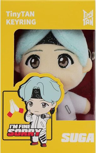 دمية سوجا القطيفة مقاس 5.1 سم من MIC Drop - بضائع مرخصة رسميًا - بلاشيز، Kpop Merch (SUGA) in Kuwait