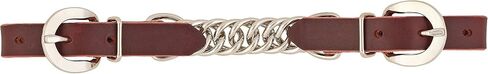 Weaver Leather Latigo Single Flat Link Chain Curb Strap , Burgundy, 3-1/2" in Saudi Arabia