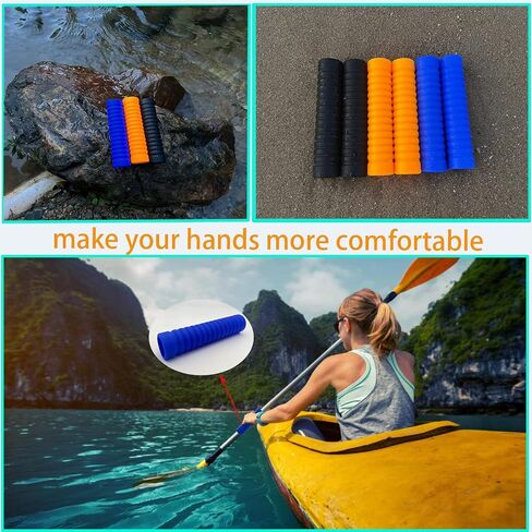 JK 2Pcs Kayak Paddle Grips Kayak Accessories Non-Slip Silicone Grip for Kayak Paddle in Saudi Arabia
