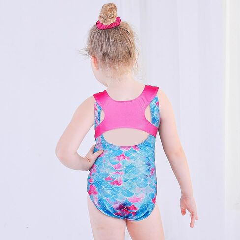 BAOHULU Girls Christmas Gymnastics Leotards Sparkle Athletic Clothes Dance Set with Matching Hair Scrunchie in Saudi Arabia