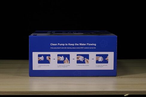 نافورة مياه للكلاب من NPET DF10، موزع مياه أوتوماتيكي كبير سعة 170 أونصة/1.3 جالون/5 لتر مع مجموعة تنظيف، وفلتر بديل للقطط والكلاب والحيوانات الأليفة المتعددة (المحول غير متضمن) in Kuwait