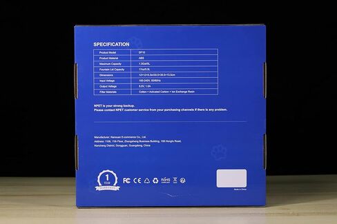 نافورة مياه للكلاب من NPET DF10، موزع مياه أوتوماتيكي كبير سعة 170 أونصة/1.3 جالون/5 لتر مع مجموعة تنظيف، وفلتر بديل للقطط والكلاب والحيوانات الأليفة المتعددة (المحول غير متضمن) in Kuwait