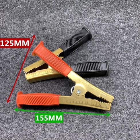 2pcs Power Replacement Jumper Cable Heavy Duty Battery Jumper Cable Clamps Heavy Duty Pure Copper Car Battery Clamps - Jumper cable clamp Replacements for Jump Starter Cables (1000A) in Saudi Arabia