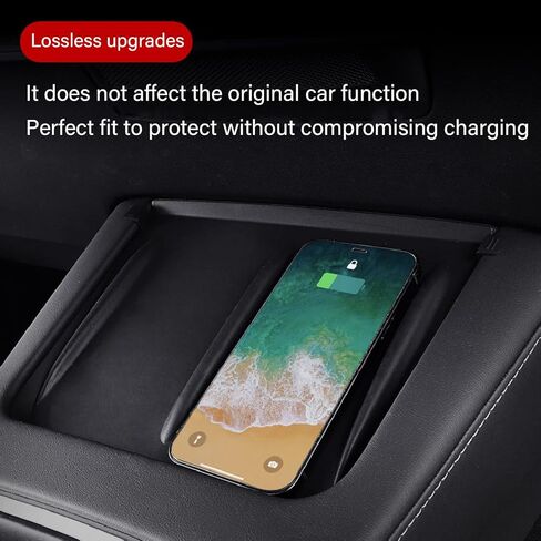 وسادة حصيرة واقية مضادة للانزلاق للشحن اللاسلكي، شواحن لاسلكية للسيارة من السيليكون الأسود، مضادة للانزلاق، حامل هاتف، شواحن لاسلكية، وسادة حماية بديلة للطراز 3 Y in Kuwait