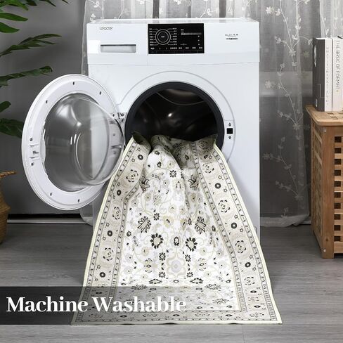 CAROMIO Area Rug 2x3 Door Mat Washable Indoor Area Rug Vintage Rug Area Rug Distressed Medallion Area Rug Non Slip Boho Floor Carpet for Living Room Bedroom Kitchen Home Office,Blue/Yellow in Saudi Arabia