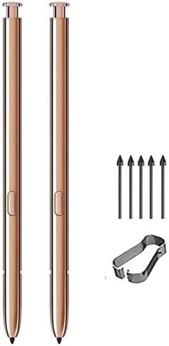 2 قطعة قلم Note 20 بديل لجهاز Galaxy Note 20/Note20 Ultra 5G Stylus Pen Touch S Pen (بدون بلوتوث) + 5 * رؤوس رؤوس (2 * قلم برونزي) in Kuwait