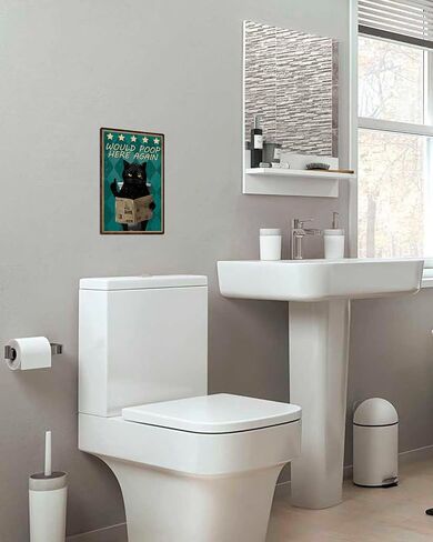 Funny Alpaca Bathroom Metal Sign Well This is A Little Awkward Home Wall Decor Unique Cute Gifts for Alpaca Lovers 8×12 Inch in Kuwait