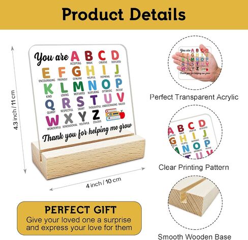 Friend Gifts Motivational Friendship Acrylic Sign Gifts Thank You Friend Gifts Christma Birthday Plaque Gifts Clear Desk Sign Keepsake Acrylic Plaque with Wood Stand for Home Office Decor in Kuwait