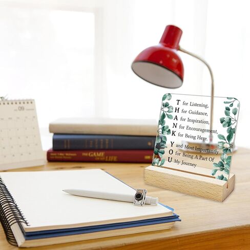 Friend Gifts Motivational Friendship Acrylic Sign Gifts Thank You Friend Gifts Christma Birthday Plaque Gifts Clear Desk Sign Keepsake Acrylic Plaque with Wood Stand for Home Office Decor in Kuwait