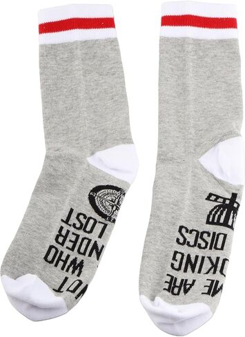 PXTIDY 2 Pairs Disc Golf Socks Not All Who Wander Disc Golfing Socks for Disc Golf Lover Player Team Socks Gold Dad Papa Gift in Saudi Arabia