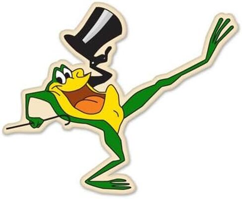 ملصق لاصق للسيارة من Michigan J. Frog Singing Frog Vynil - اختر المقاس in Kuwait