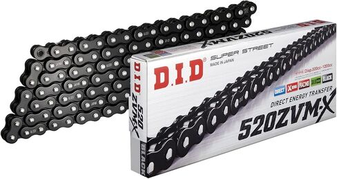 DID (520ZVMXB120Z) Black 120 Link High Performance XVM-X Series X-Ring Chain with Connecting Link in Saudi Arabia