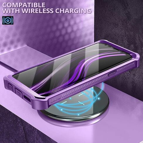 Dexnor for Samsung Galaxy S9 Case, [Built in Screen Protector and Kickstand] Heavy Duty Military Grade Protection Shockproof Protective Cover for Samsung Galaxy S9 Black in Saudi Arabia