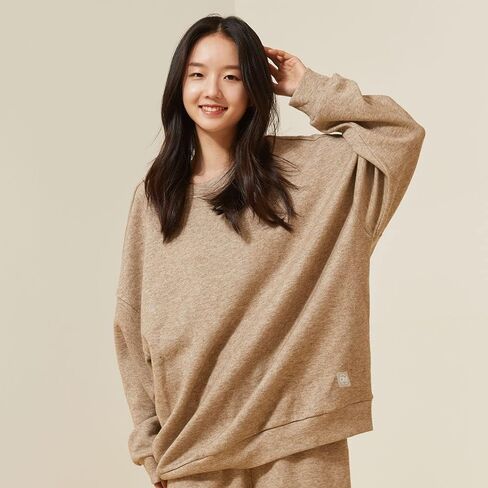 Womens Casual Long Sleeve Sweatshirt Crew Neck Cute Pullover Relaxed Fit Tops WLT3T168 in Saudi Arabia