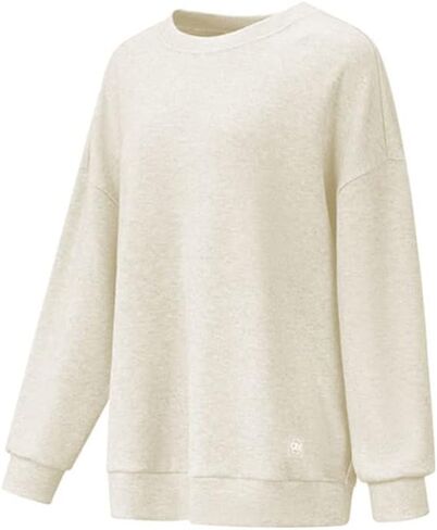 Womens Casual Long Sleeve Sweatshirt Crew Neck Cute Pullover Relaxed Fit Tops WLT3T168 in Saudi Arabia