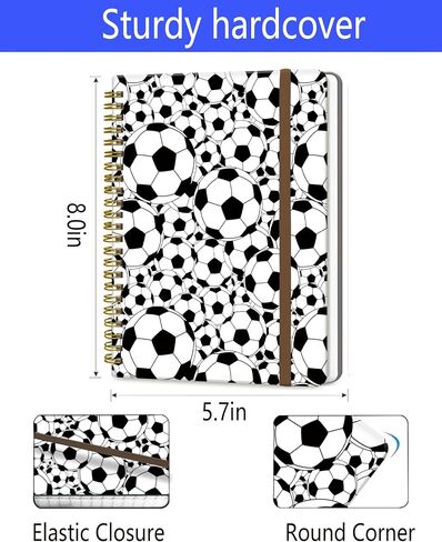 Spiral Journal Notebook, A5 Cute Notebooks for Women Men, College Ruled Hardcover Notebook for Work & Note Taking, 60 Pages Double-Wire Journals for Writing, Cute Cats in Kuwait