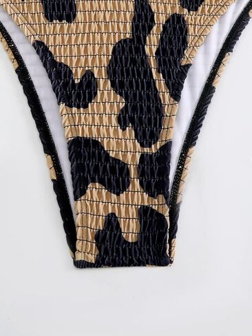 Women's Camo Halter Bathing Suit High Waisted Summer Swimsuit Bikini Set in Saudi Arabia