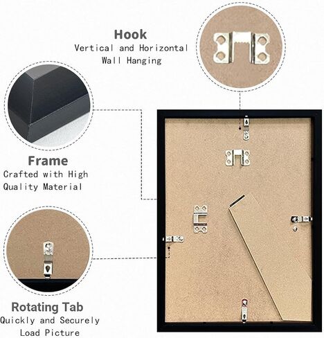 مجموعة إطارات صور مقاس 8 × 10 مكونة من 4 قطع، إطارات صور لتزيين الحائط، مقاس 5 × 7 مع حصيرة أو 8 × 10 بدون حصيرة، إطارات صور مقاس 8 × 10 لعرض الصور على سطح الطاولة وإطارات الصور وديكورات عيد الفصح in Kuwait