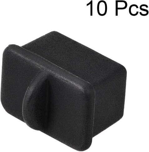 uxcell 10pcs SFP-A Silicone Protectors Port Anti Dust Cap Cover Black in Saudi Arabia
