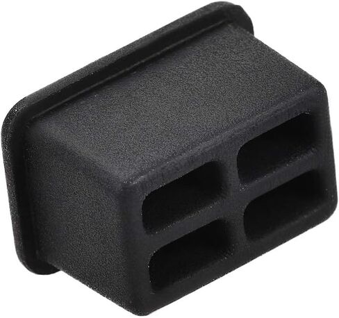uxcell 10pcs SFP-A Silicone Protectors Port Anti Dust Cap Cover Black in Saudi Arabia