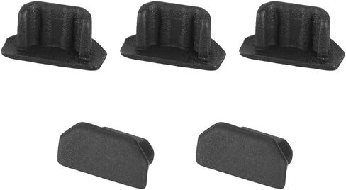 uxcell Silicone Micro USB Anti-Dust Stopper Cap Cover Black 5pcs in Saudi Arabia