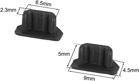 uxcell Silicone Micro USB Anti-Dust Stopper Cap Cover Black 5pcs in Saudi Arabia
