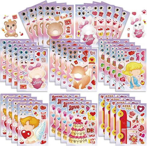 36 Sheets Make-a-face Stickers,Make Your Own Construction Stickers for Kids,Construction Truck Stickers DIY Engineering Vehicles Stickers Fire Trucks Excavator Construction Party Favors for Boys Girls in Saudi Arabia
